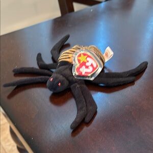 Ty Black and Brown Spider Stuffed Animal
